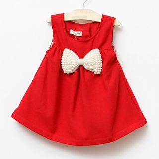 Girls Sleeveless Bow Dress