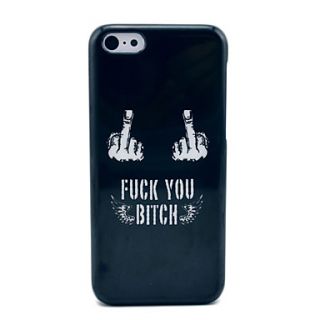 Fuck Off Black Hard Case for iPhone 5C