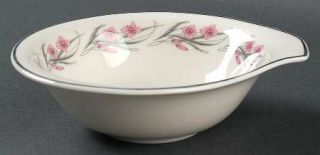 Haviland Serenade Lugged Cereal Bowl, Fine China Dinnerware   Ny,Pink Flowers,Pl
