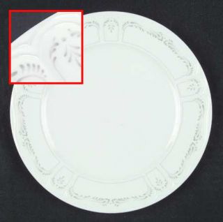 Lenox China White Sands Gray Salad Plate, Fine China Dinnerware   Decor, Gray Sc