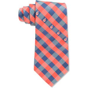 Cleveland Indians Eagles Wings Polyester Checked Tie
