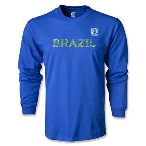 Euro 2012   FIFA Confederations Cup 2013 Brazil LS T Shirt (Royal)