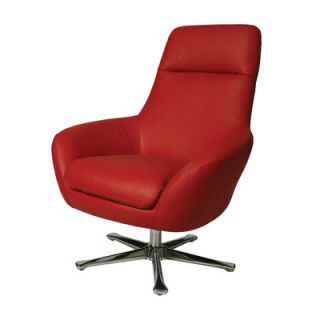 Pastel Furniture Ellejoyce Leather Chair EJ 171 CH 84 Color: Red