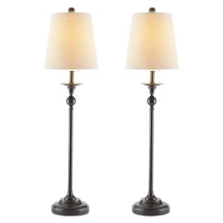 JCP Home Collection JCPenney Home Set of 2 Oil Rubbed Bronze Buffet Lamps, Oil