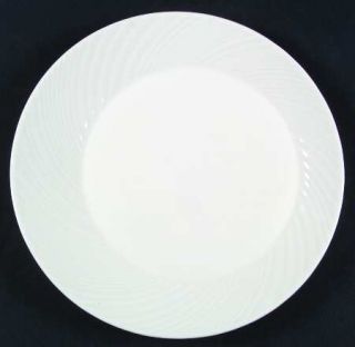 Wedgwood Ethereal Salad Plate, Fine China Dinnerware   White Bone,Embossed,Vario