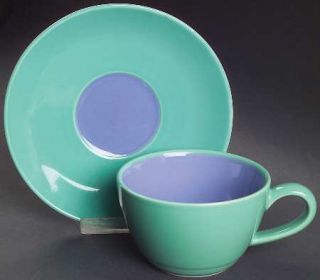 Lindt Stymeist Colorways Flat Cup & Saucer Set, Fine China Dinnerware   Various