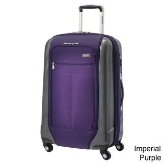 Ricardo Beverly Hills Crystal City 25 inch Expandable Spinner Upright (Black, imperial purple, golden leopardPockets: Two (2) compartment packing system on the interior with split book style opening PolycarbonateInterior Dimensions: 25 inches high x 16 in