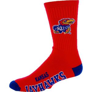 Kansas Jayhawks For Bare Feet Deuce Crew 504 Socks