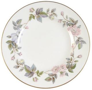 Royal Worcester June Garland Salad Plate, Fine China Dinnerware   Pink&Lavender