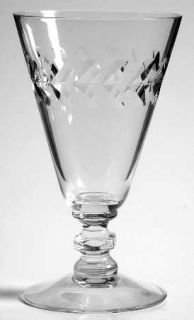 Cambridge Laurel Wreath Clear Juice Glass   Stem #3139, Clear,  Cut