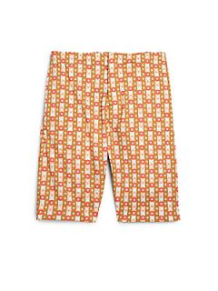 Marni Girls Polka Dot Bermuda Shorts   Orange