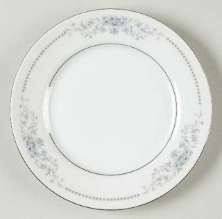 Towne House Providence Bread & Butter Plate, Fine China Dinnerware   Blue Flower