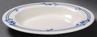 Adams China Bluebell Rim Soup Bowl, Fine China Dinnerware   Micratex,Blue Floral