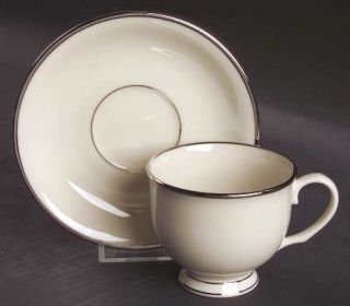 Lenox China Montclair Footed Cup & Saucer Set, Fine China Dinnerware   President