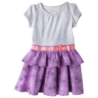 Cherokee Infant Toddler Girls Convertible Dress   Grey 4T