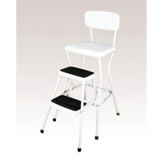 Cosco Chair Step Stool with Slide Out Steps Multicolor   0011118WHTE