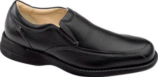 Mens Johnston & Murphy Shuler Side Gore   Black Tumbled Leather Moc Toe Shoes