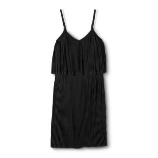 Mossimo Womens Pleated Knit Dress   Black XXL