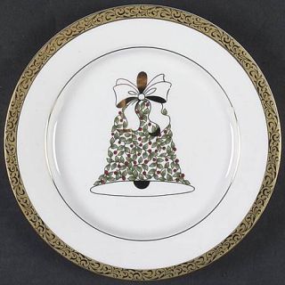 Nikko Gold Filigree Accent Salad Plate, Fine China Dinnerware   Fine China,Gold