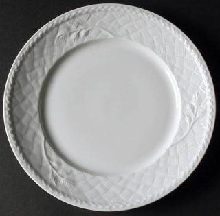 Royal Worcester Gourmet (Embossed) Dinner Plate, Fine China Dinnerware   All Whi