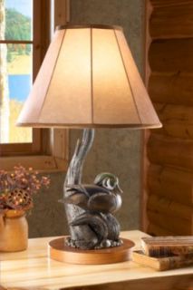 Cabelas Grand River Lodge John Parsons Signature Series Wood Duck Sculpture Lamp