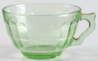 Anchor Hocking Block Optic Green Cup Only   Green, Depression Glass