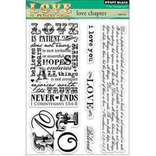 Penny Black Clear Stamps 5x6.5in Sheet love Chapter