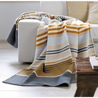 Solare Cotton Pure Mix Stripes Oversize Throw (MultiMaterials: 100 percent cottonCare instructions: Machine washableDimensions: 60 inches wide x 80 inches long The digital images we display have the most accurate color possible. However, due to difference