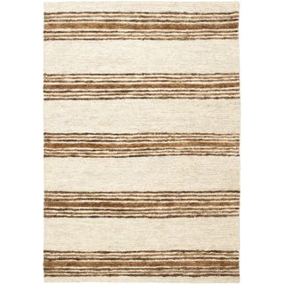 Safavieh Hand knotted Bohemian Natural/ Rust Wool Rug (4 X 6)