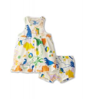 Stella McCartney Kids Ella Baby Girl Dinosaur Print Dress With Bloomers Girls Sets (Multi)