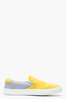 Diemme Yellow And Lilac Suede Garda Slip On Sneaker