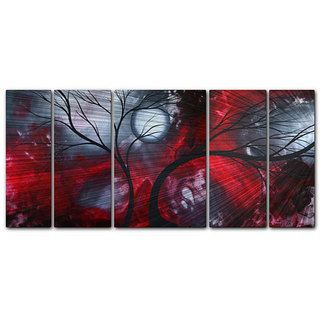 Megan Duncanson Crimson Night Metal Wall Art (LargeDimensions: 23.5 inches high x 56 inches wide )