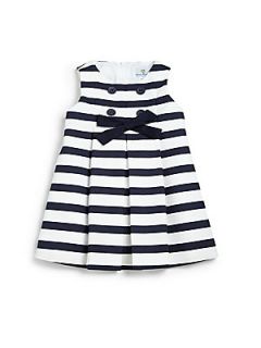 Florence Eiseman Infants Striped Sailor Dress   Navy White