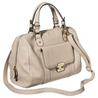 Merona Satchel Handbag with Removable Shoulder Strap   Beige