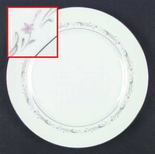 Fine China of Japan Larchmont Dinner Plate, Fine China Dinnerware   Pink Flowers