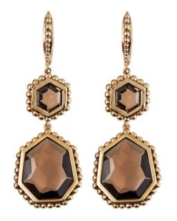 Dangle Nouveau Smoky Quartz Earrings