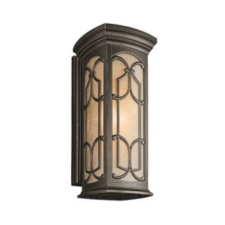 Kichler 49229OZ Outdoor Light, Classic (Formal Traditional) Wall Lantern 1 Light Fixture Olde Bronze