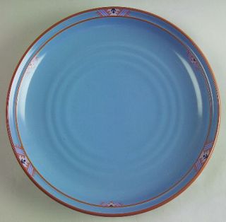 Noritake Blue Adobe 12 Chop Plate/Round Platter, Fine China Dinnerware   Blue B