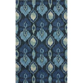 Nuloom Handmade Modern Ikat Blue Rug (83 X 11) (BluePattern: AbstractTip: We recommend the use of a non skid pad to keep the rug in place on smooth surfaces.All rug sizes are approximate. Due to the difference of monitor colors, some rug colors may vary s