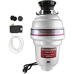 Wastemaster Wm125p_62 1/4 Hp Food Waste/ Garbage Disposal With Air Switch Kit (Powder blackStainless steel components Hardware finish: SteelNumber of boxes this will ship in: One (1)Model: WM125P_62 )