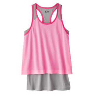 C9 by Champion Girls 2 Fer Fashion Tank Top   Pink S